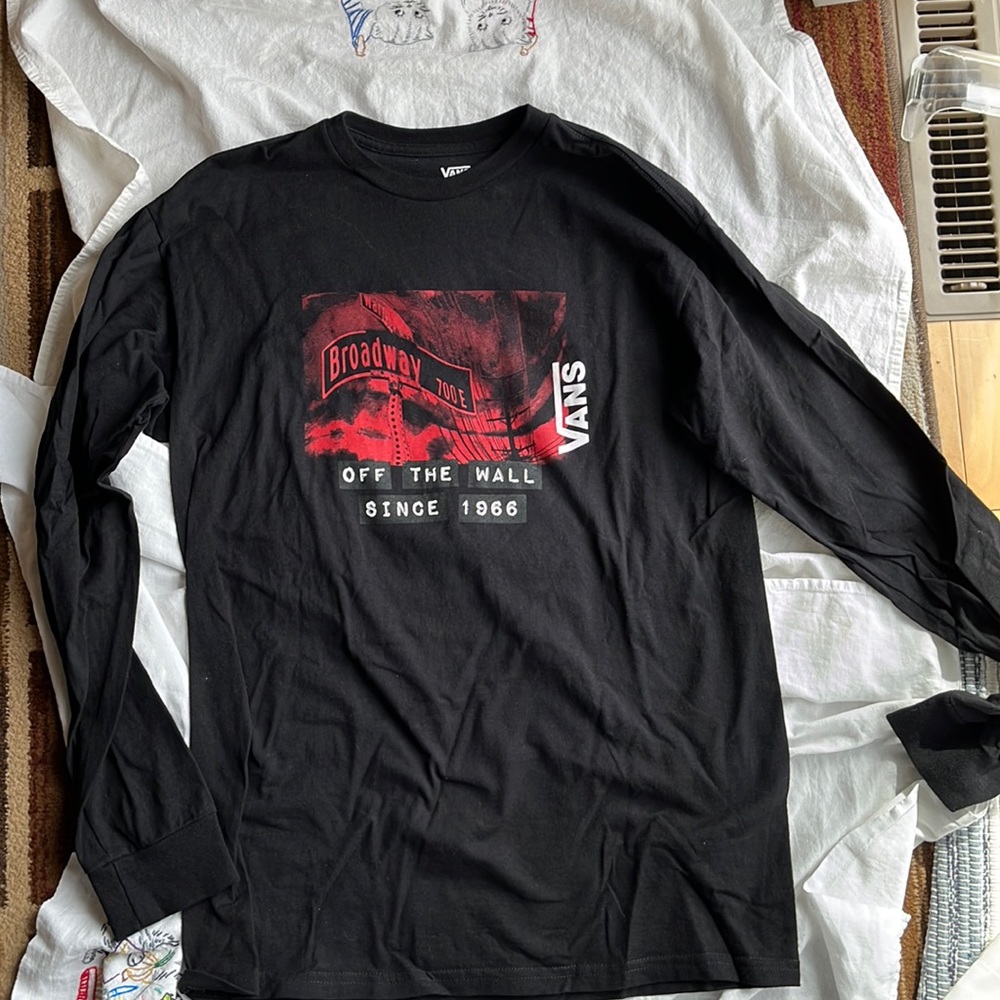 Vans Baker Street long sleeved t shirt. Mens medium